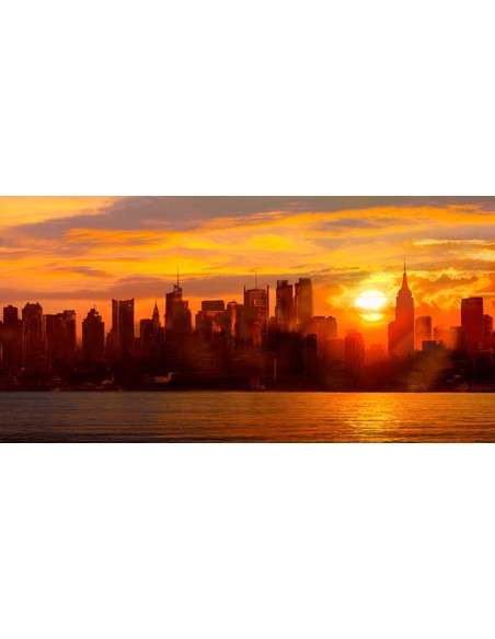 Puesta de sol sobre Manhattan