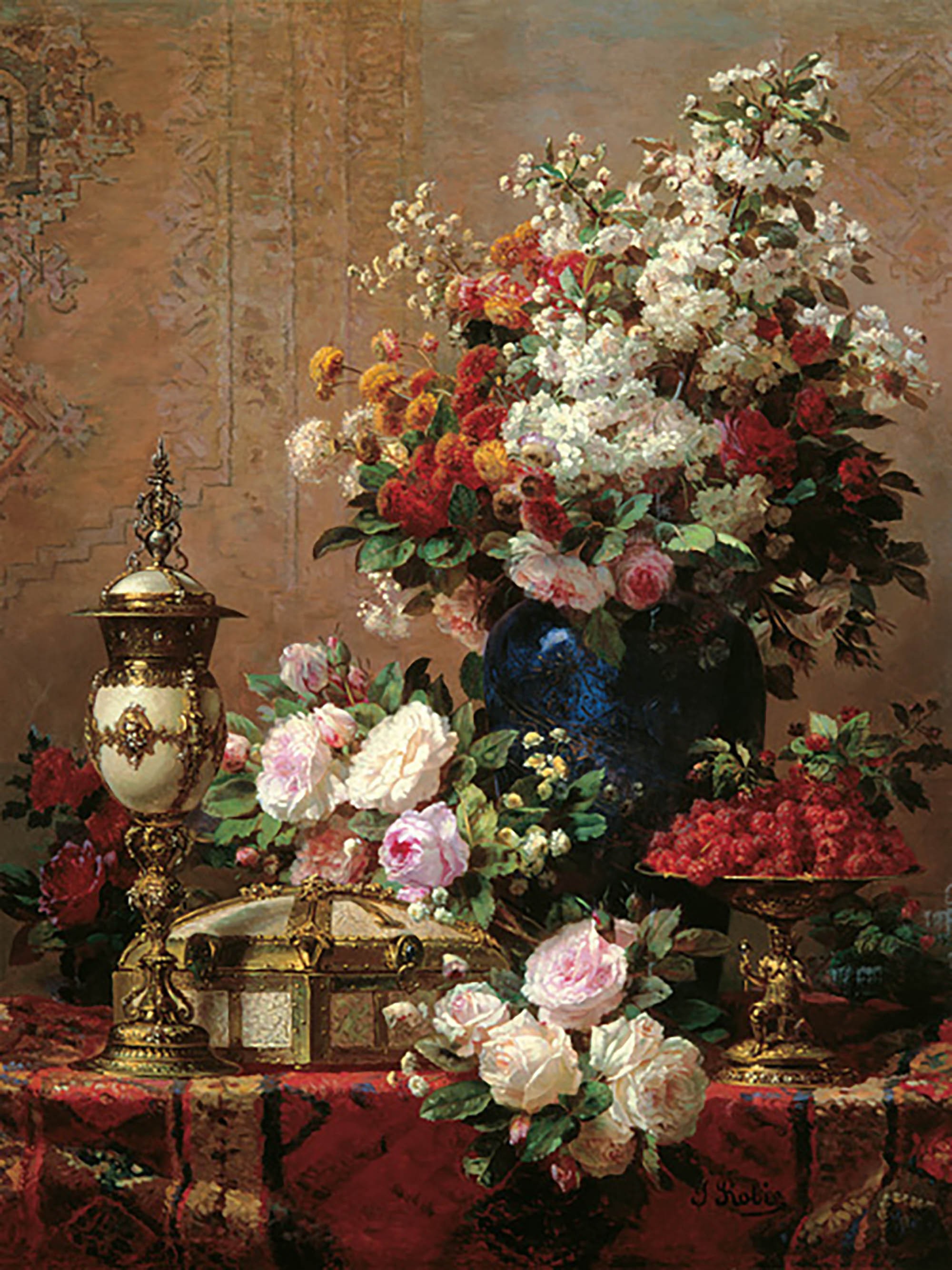 Composición con rosas