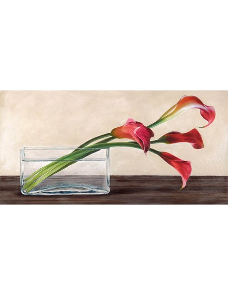 Composición moderna, tulipanes