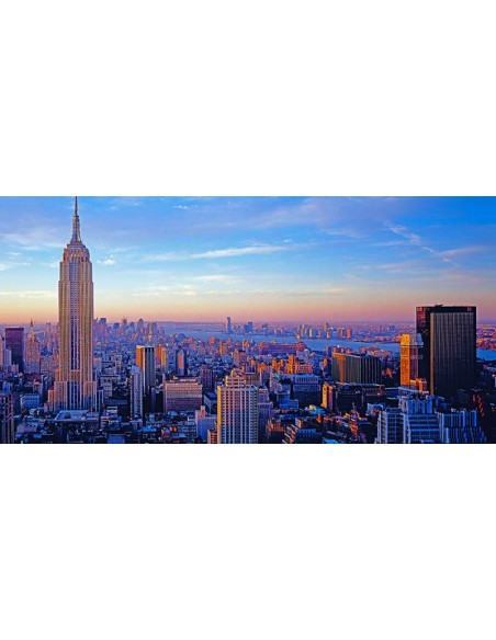 Puente y horizonte de Manhattan