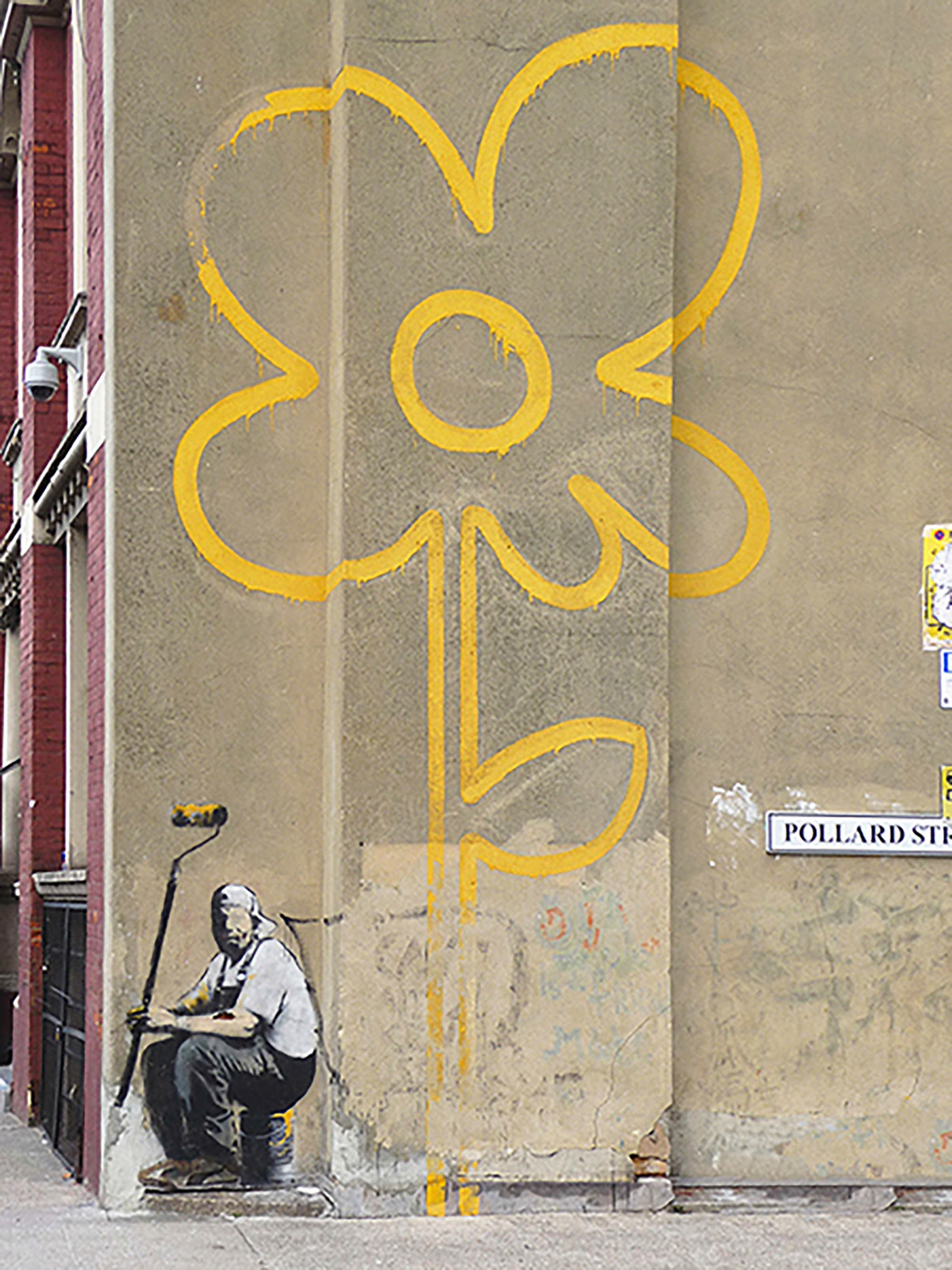Pollard Street, Londres (grafiti atribuido a Banksy)