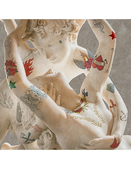 Amantes tatuados (Cupido y Psique)