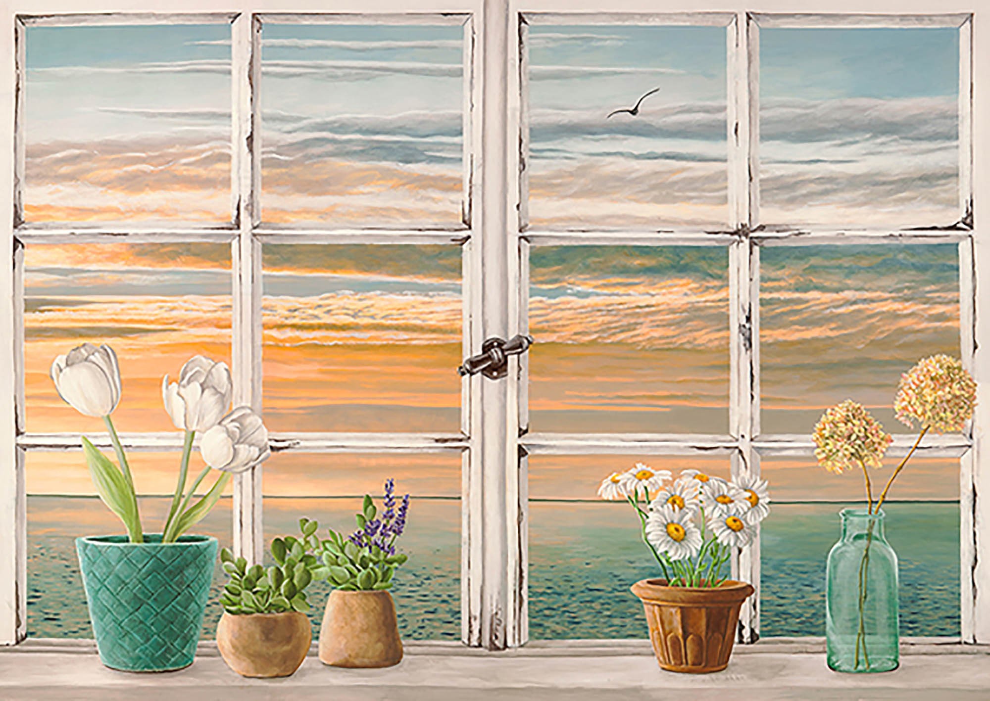 Puesta de sol en el mar