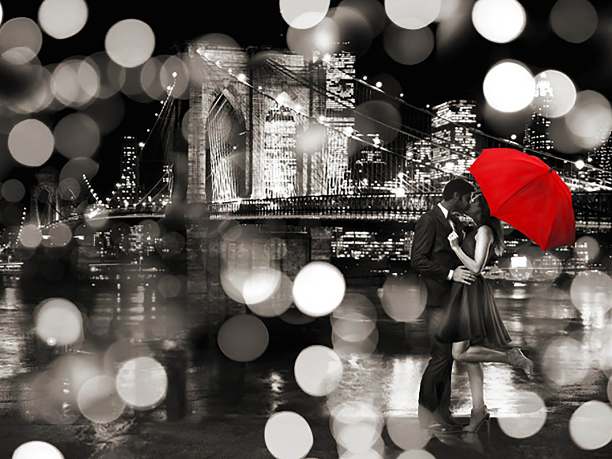 Un beso en la noche (BW)