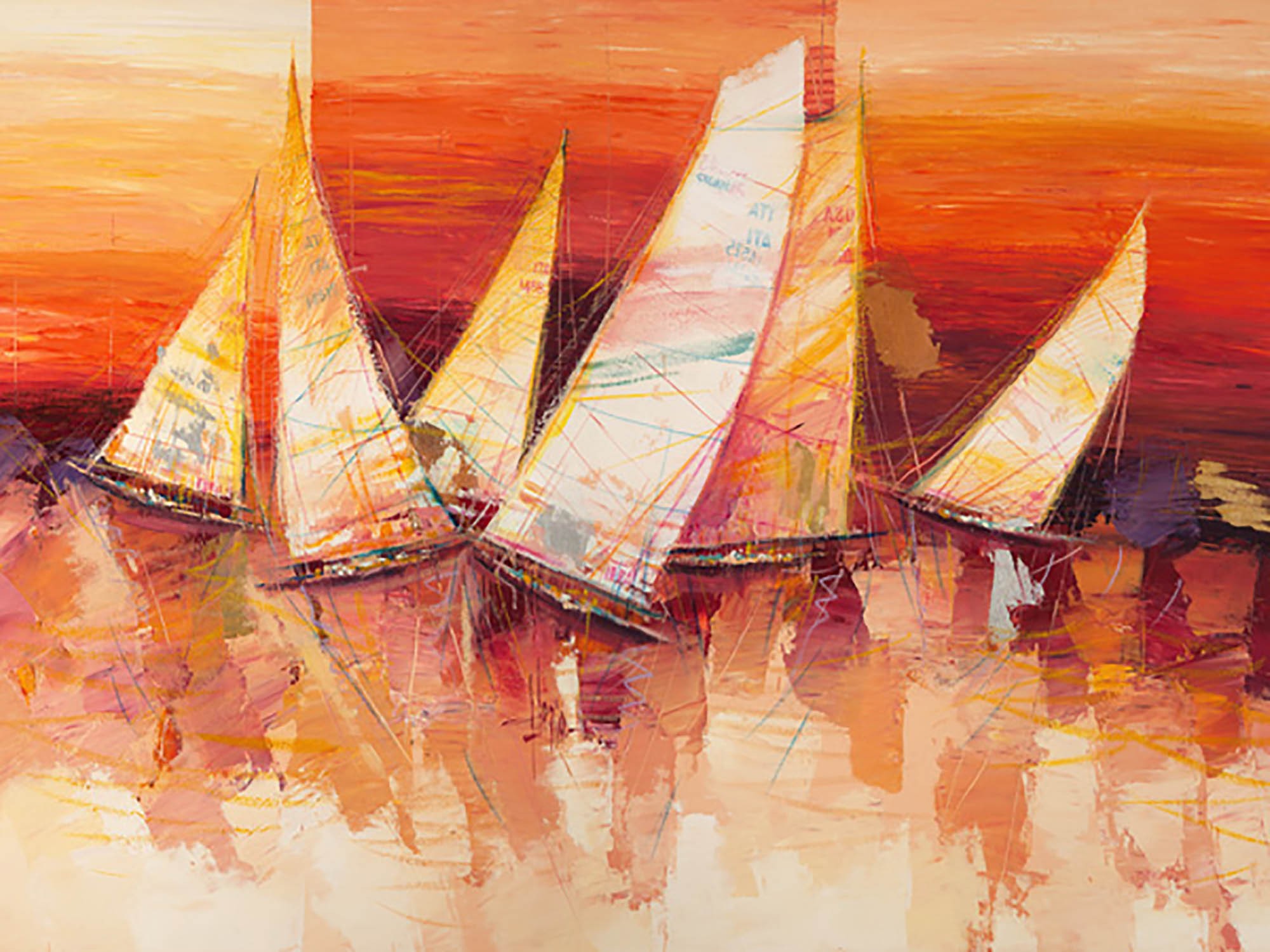 Velas en el horizonte (detalle)