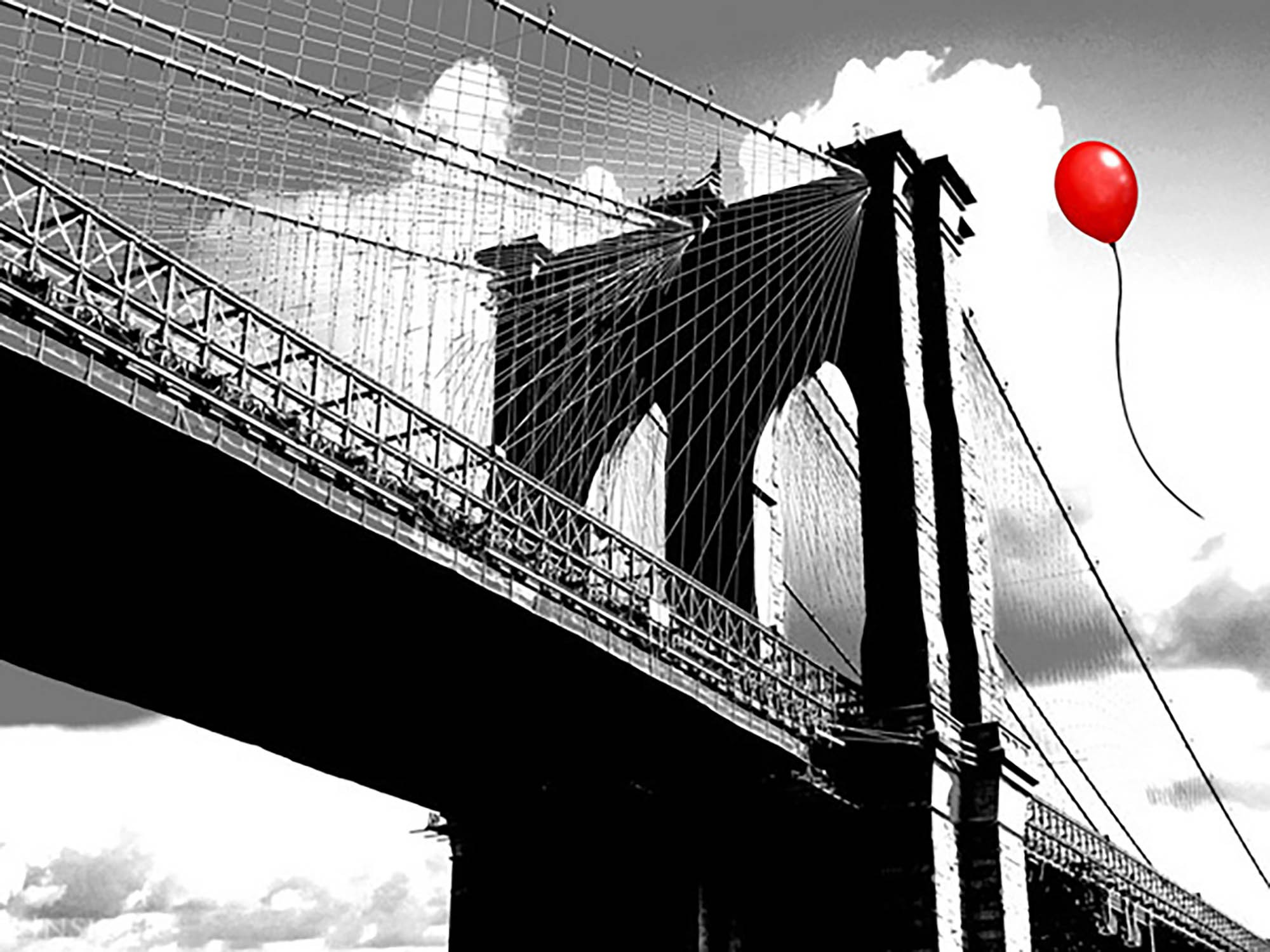 Globo sobre el puente de Brooklyn