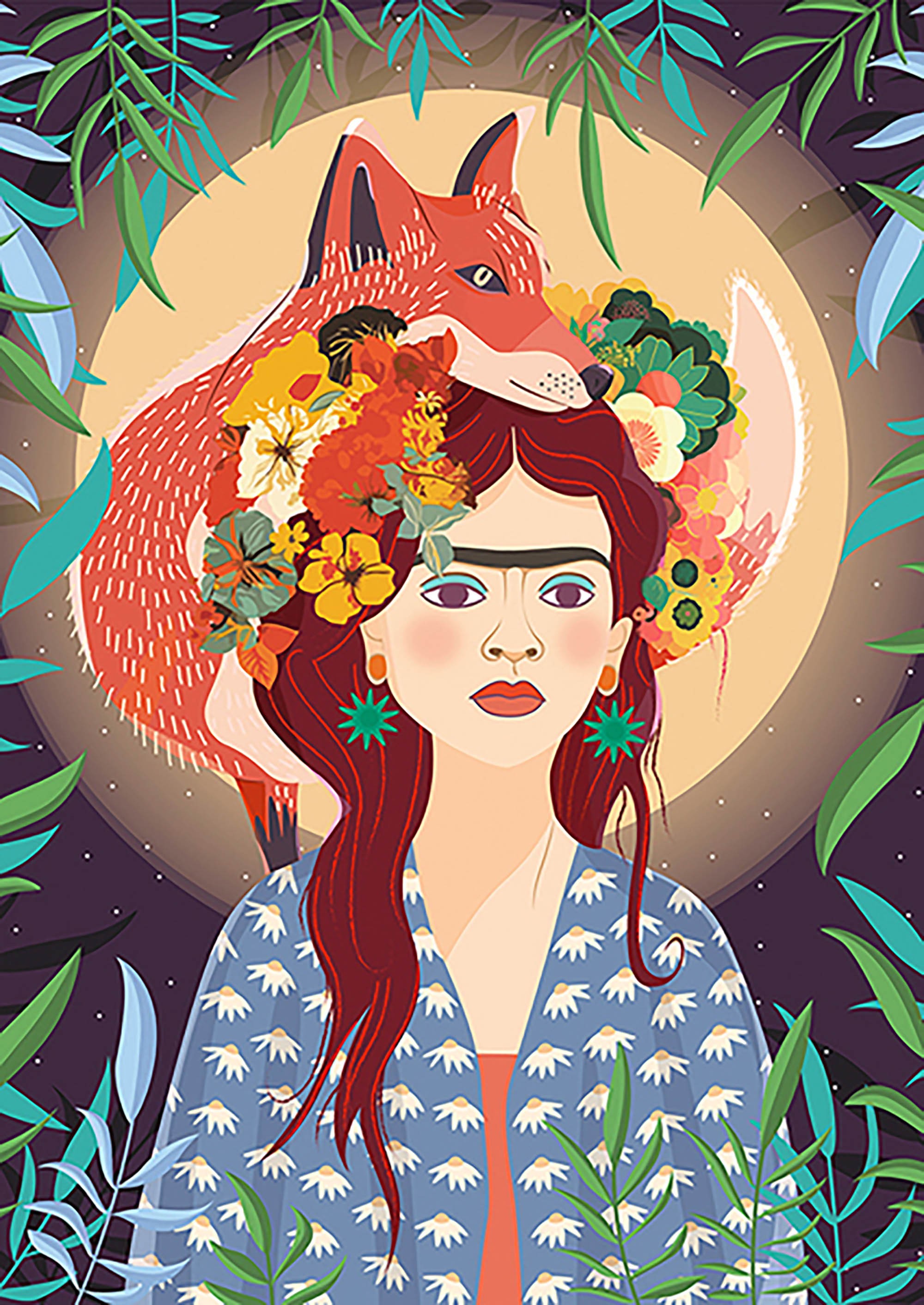 Diosa de una Luna Mágica (detalle)