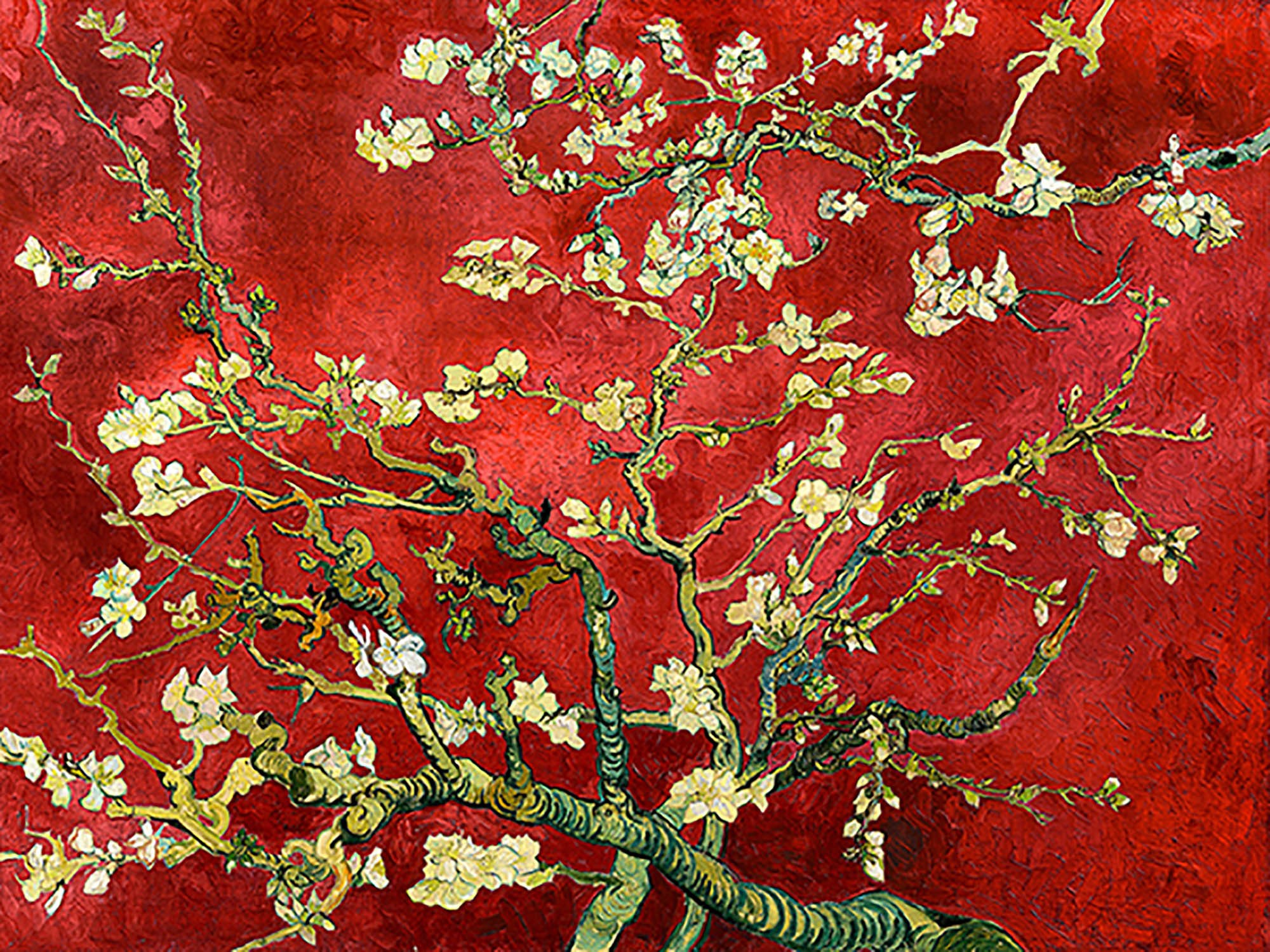Van Gogh Deco  Flor de almendro (variante roja)