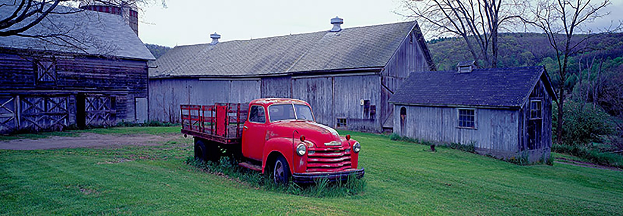 Camioneta vintage roja
