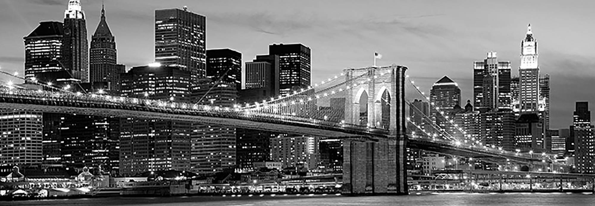 Puente de Brooklyn de noche (detalle)
