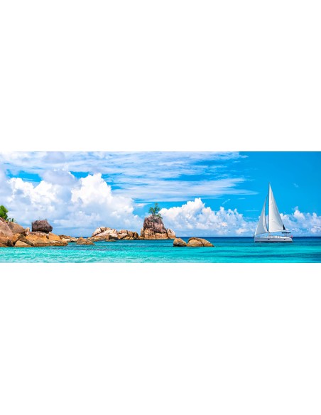 Velero en La Digue, Seychelles