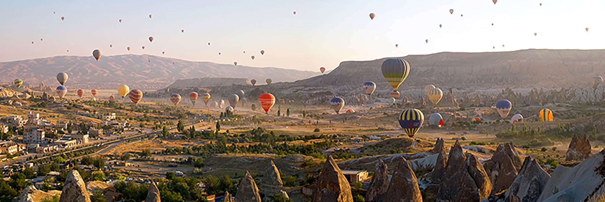 Globos aerostáticos en Göreme, Capadocia, Turquía