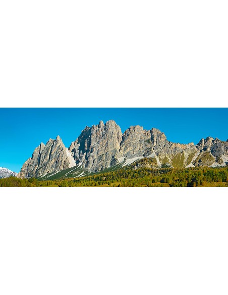 Pomagagnon y alerces en otoño, Cortina d'Ampezzo, Dolomitas Italia