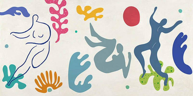 Jugando en las olas (detalle)