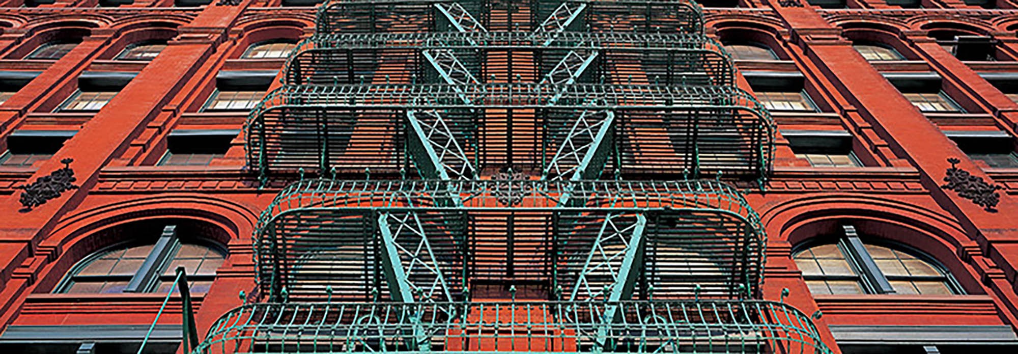 La fachada del edificio Puck, Soho NYC