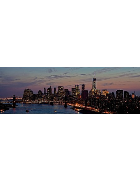 El Bajo Manhattan al anochecer