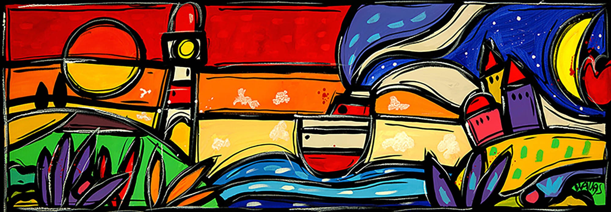 Es una hermosa puesta de sol