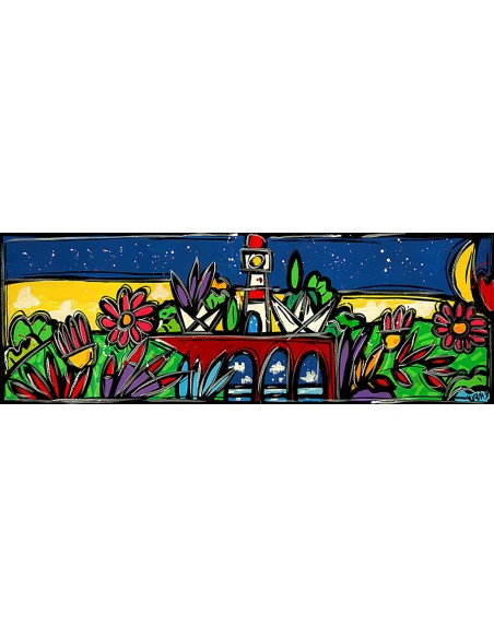 El mar más allá del puente