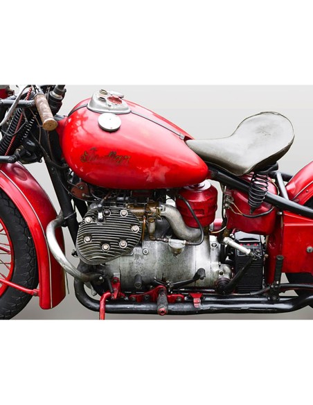 Moto americana antigua (detalle)