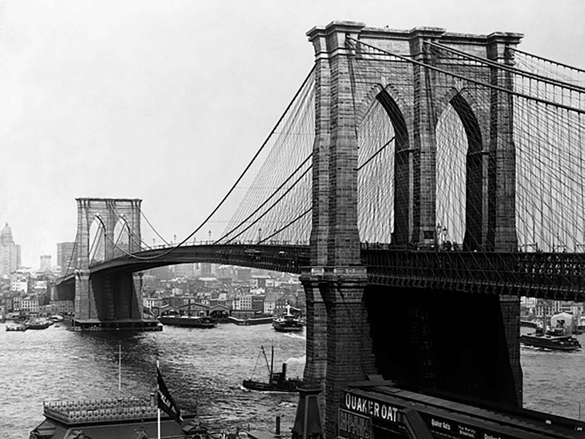 Puente de Brooklyn, Nueva York, 1900