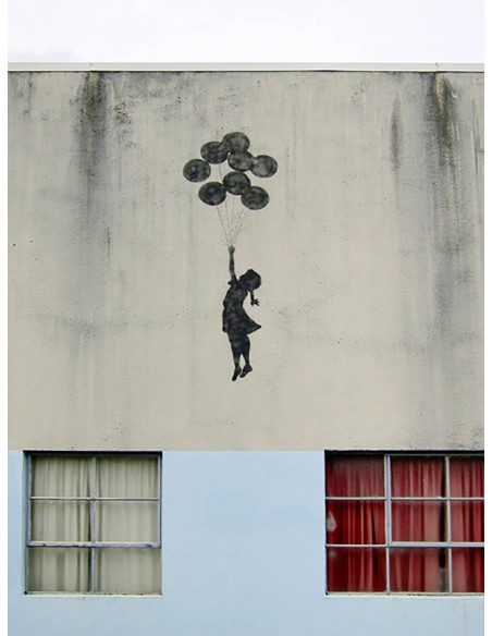 Edificio en Bristol (grafiti atribuido a Banksy)