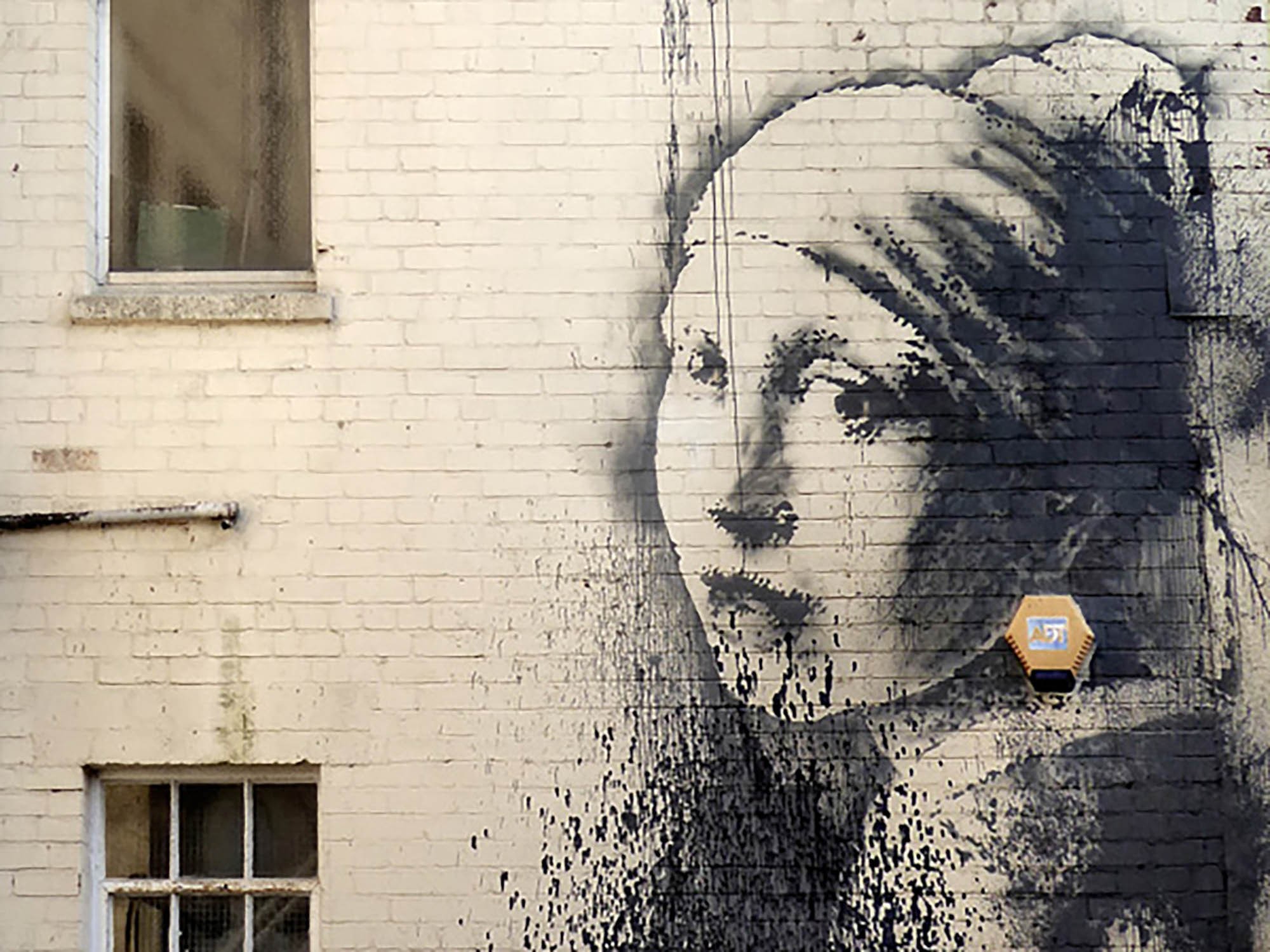 Hanover Place, Bristol (grafiti atribuido a Banksy)