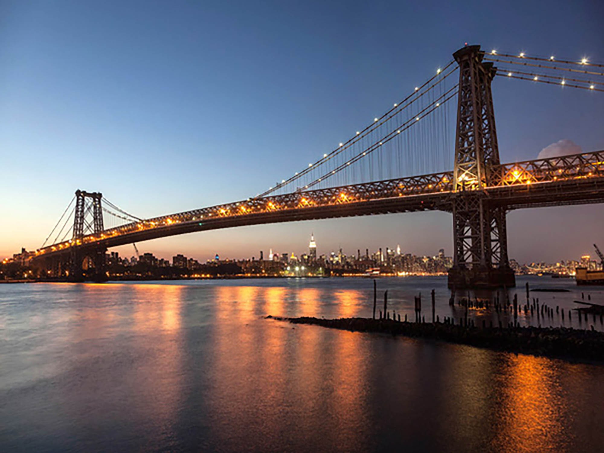 Puente de Queensboro y Manhattan desde Brooklyn, Nueva York