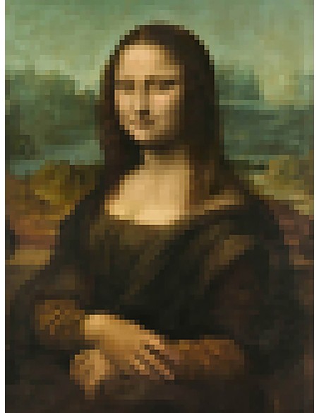 Lisa pixelada