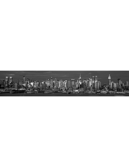 Horizonte de Manhattan al anochecer, Nueva York