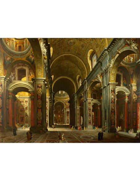 El interior de San Pedro, Roma