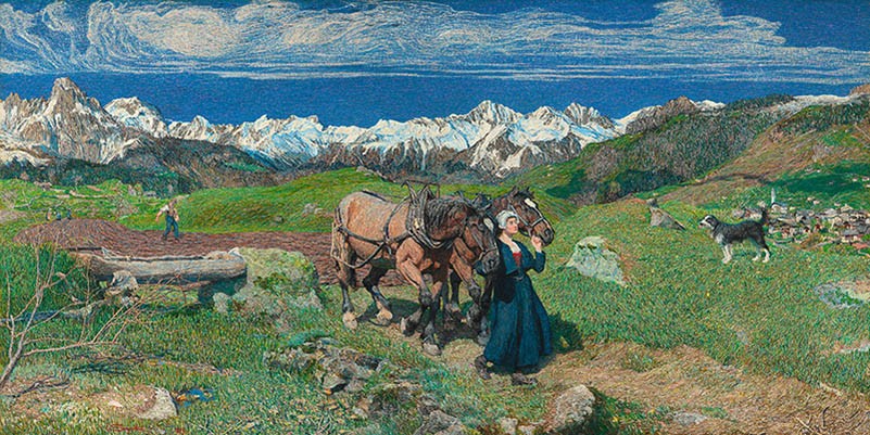 Primavera en los Alpes, 1897