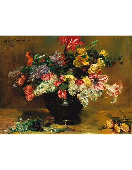 Amarilis, lilas y tulipanes