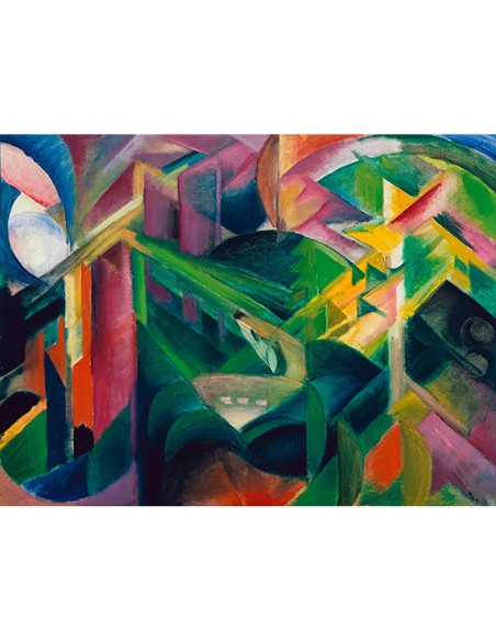 Ciervos en el jardín de un monasterio