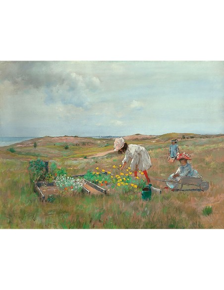 Recolección de flores, Shinnecock, Long Island