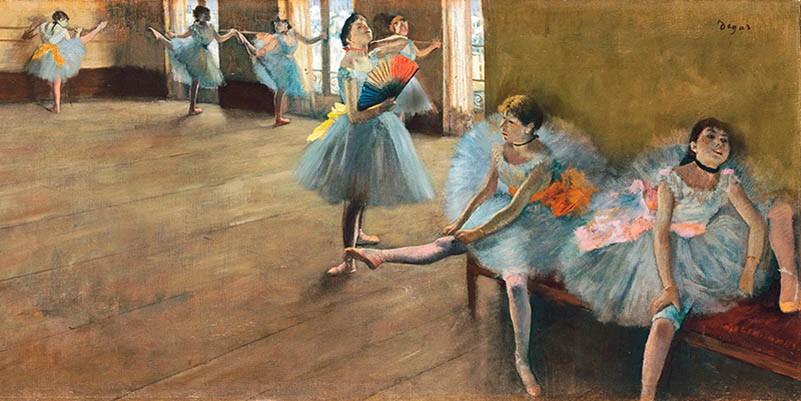 La clase de baile (detalle)