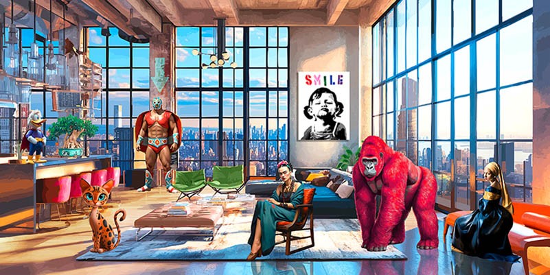 Surrealoft, En casa de las chicas