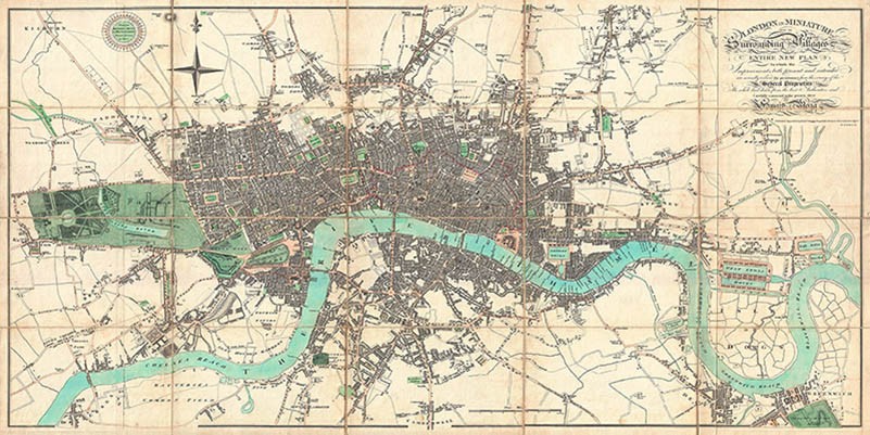 Mapa de Londres, 1806
