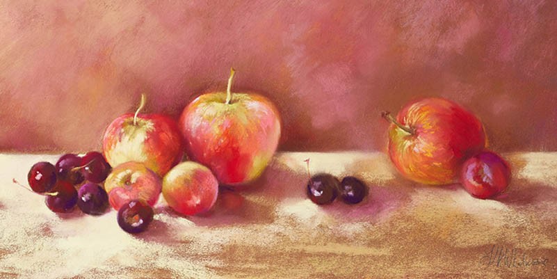 Cerezas y manzanas (detalle)