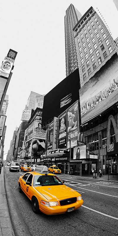 Taxi en Times Square, Nueva York