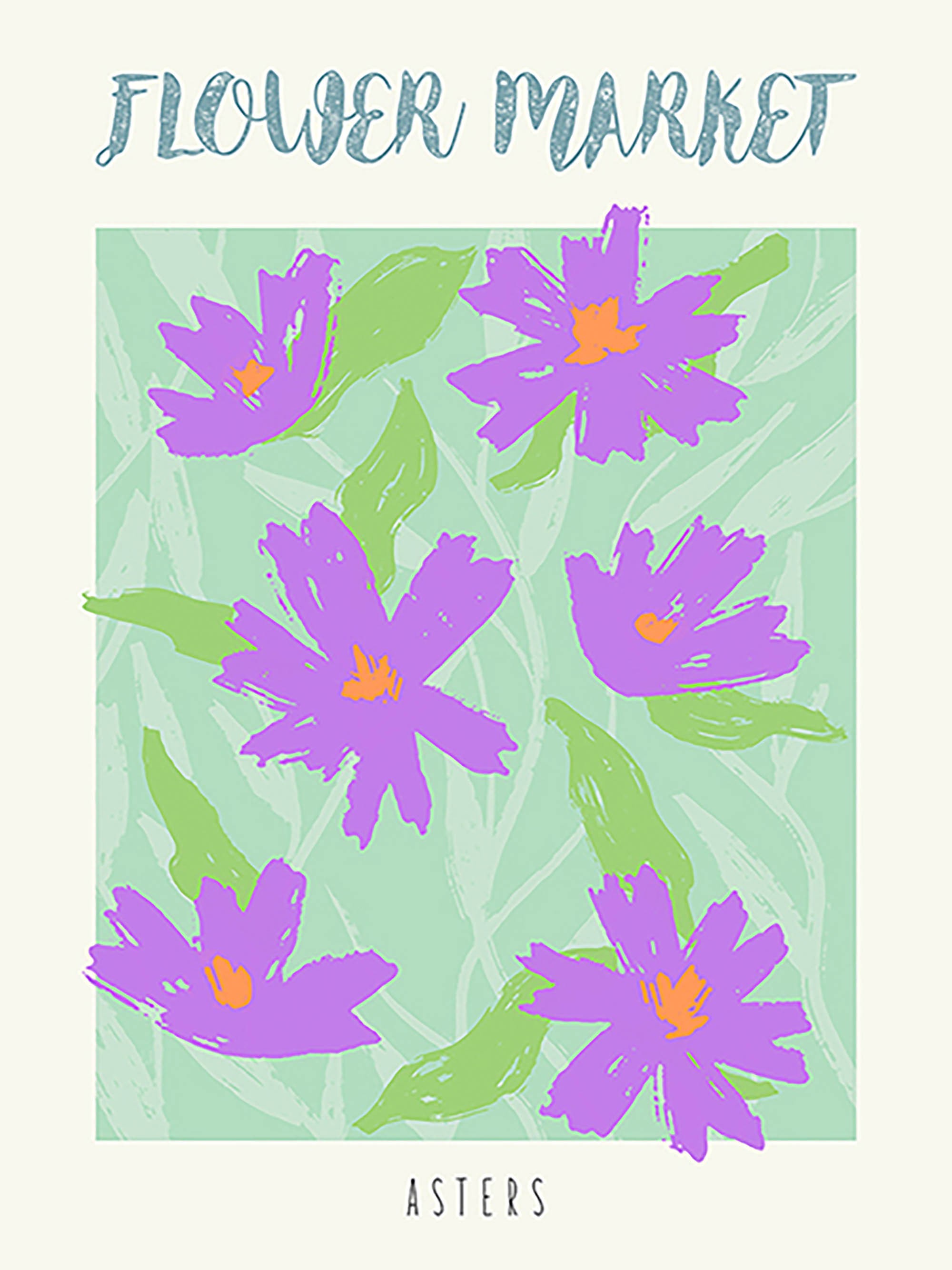 Mercado de flores: Asters