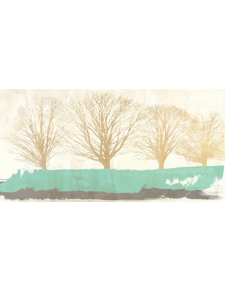 Líneas de árboles de oro