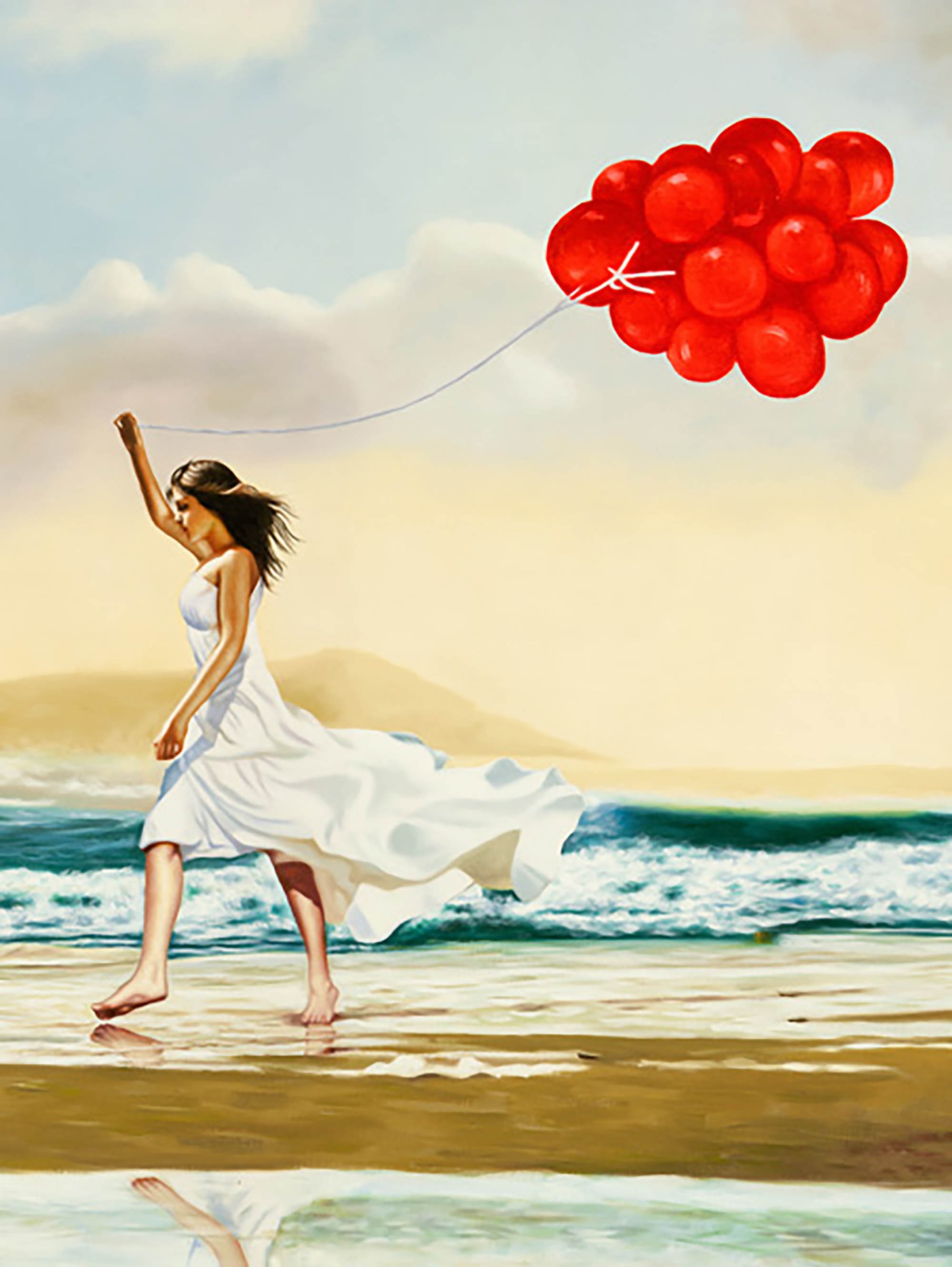 Recogiendo olas (detalle)