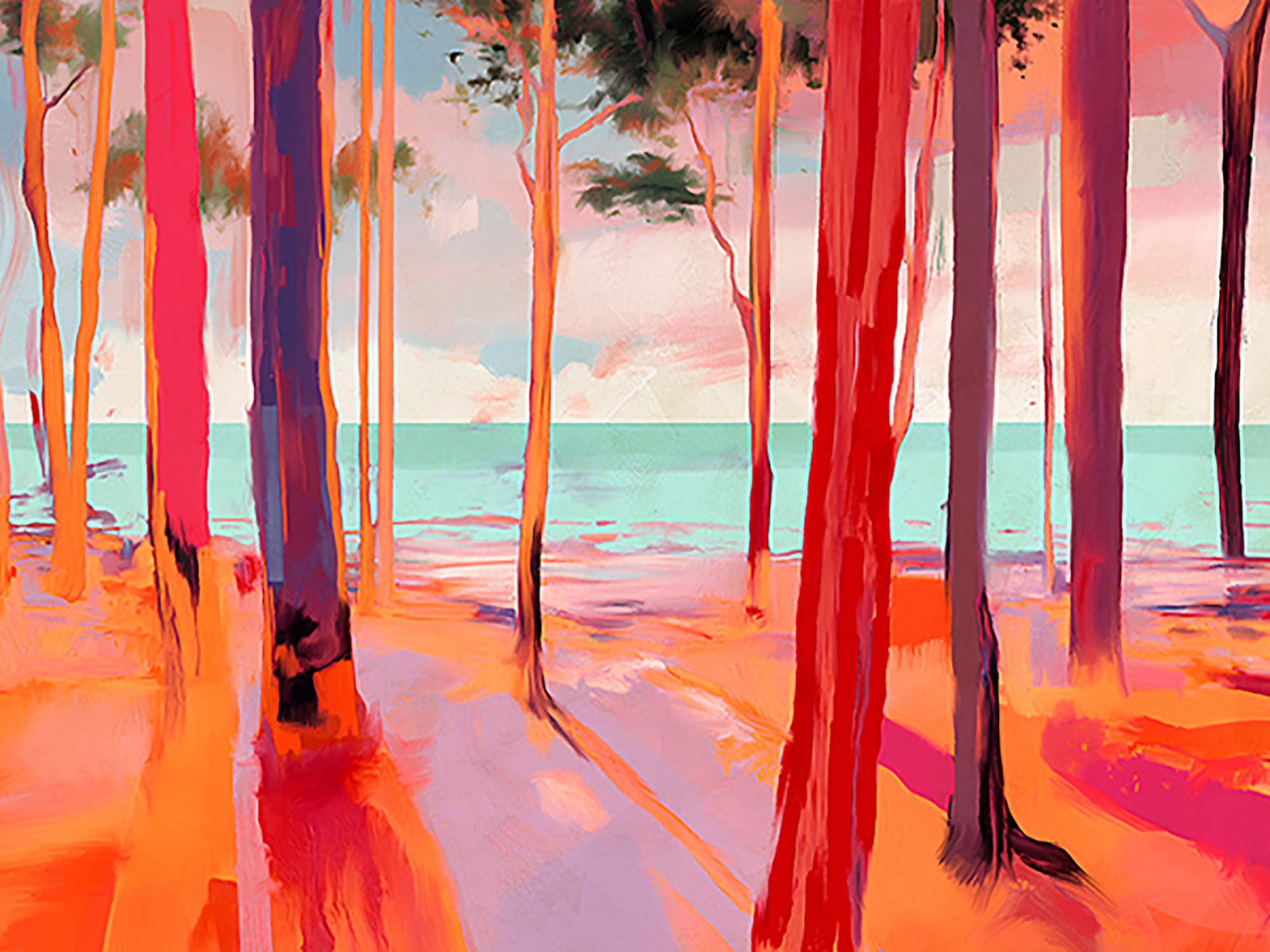 Una playa diferente (detalle)