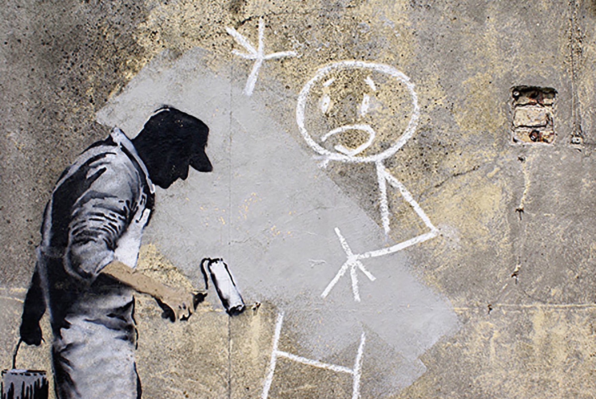 Avenida Jackson, Nueva Orleans (graffiti atribuido a Banksy)