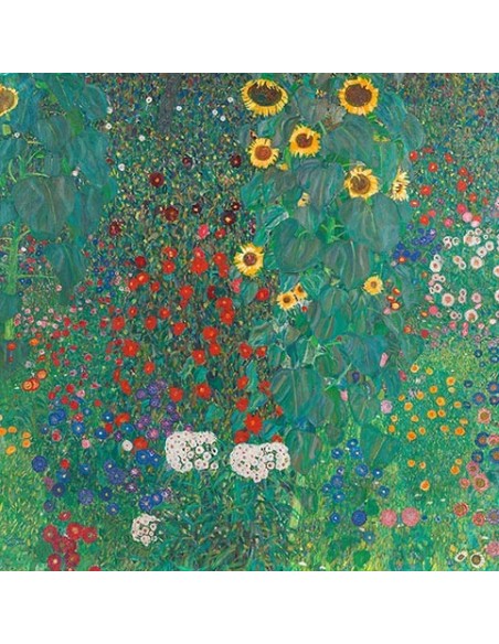 Jardín de granja con girasoles, 1907