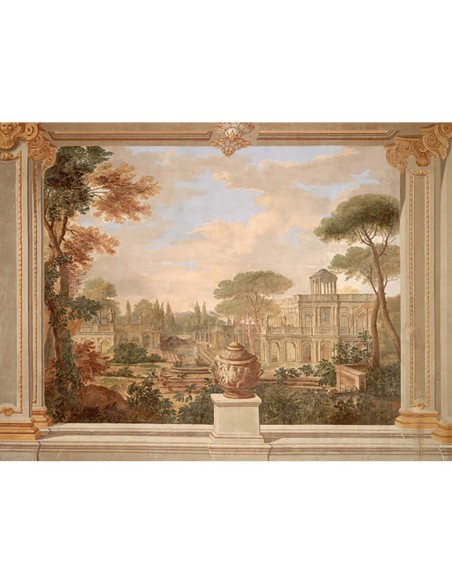 Fresco del paisaje romano