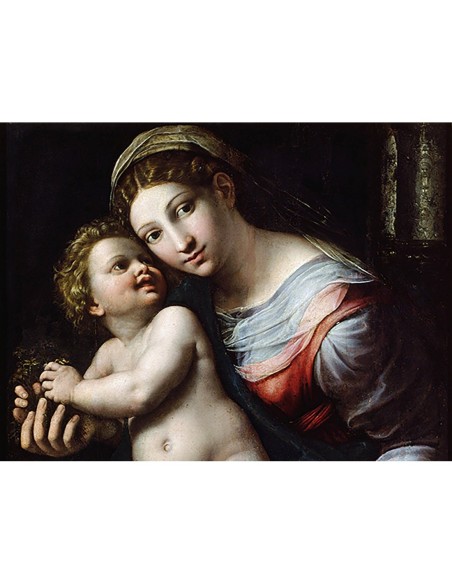 Virgen con el Niño (detalle)