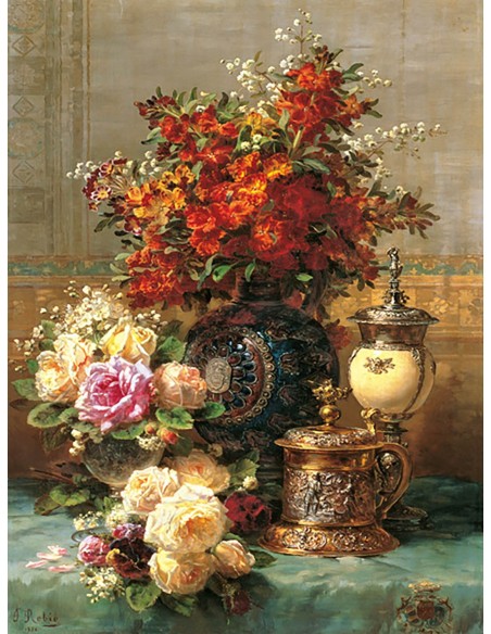 Composición con peonías