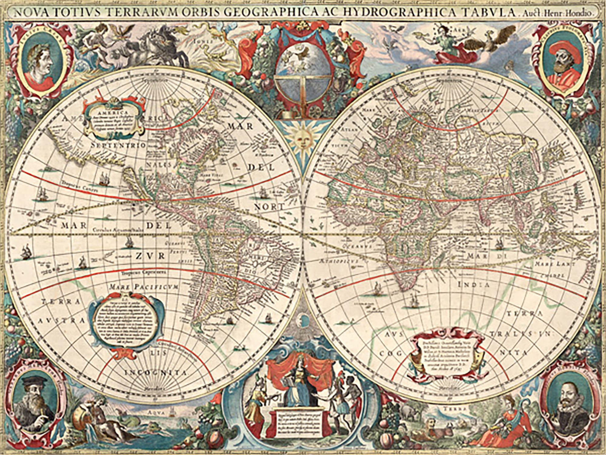 Nova totius Terrarum Orbis Geographica ac tabla hidrográfica