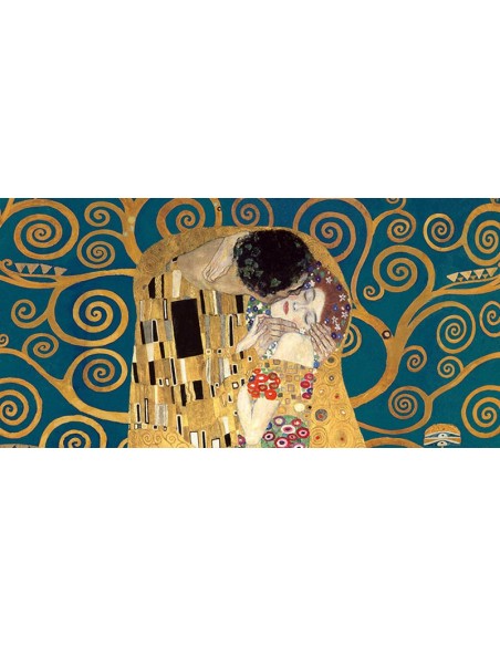 El beso, detalle (variación azul)